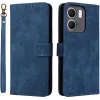 Phonesta Vintage Skin Book Wallet Case hoesje voor Oppo A5x - Blauw 0