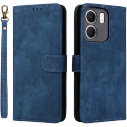 Phonesta Vintage Skin Book Wallet Case hoesje voor Oppo A5x - Blauw
