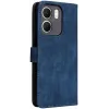 Phonesta Vintage Skin Book Wallet Case hoesje voor Oppo A5x - Blauw 6