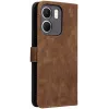 Phonesta Vintage Skin Book Wallet Case hoesje voor Oppo A5x - Bruin 7