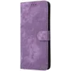 Phonesta Vintage Skin Book Wallet Case hoesje voor Oppo A5x - Paars 5