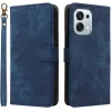 Phonesta Vintage Skin Book Wallet Case hoesje voor Oppo A6 Pro - Blauw 0
