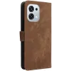 Phonesta Vintage Skin Book Wallet Case hoesje voor Oppo A6 Pro - Bruin 7