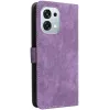 Phonesta Vintage Skin Book Wallet Case hoesje voor Oppo A6 Pro - Paars 6