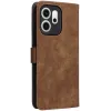 Phonesta Vintage Skin Book Wallet Case hoesje voor Oppo Reno14 F/FS - Bruin 7