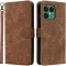 Phonesta Vintage Skin Book Wallet Case hoesje voor Fairphone 6 - Bruin