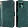 Phonesta Vintage Skin Book Wallet Case hoesje voor Fairphone 6 - Groen