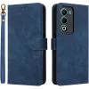 Phonesta Vintage Skin Book Wallet Case hoesje voor Oppo A5/A5m - Blauw 0