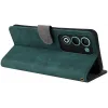 Phonesta Vintage Skin Book Wallet Case hoesje voor Oppo A5/A5m - Groen 3