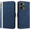 Phonesta Vintage Skin Book Wallet Case hoesje voor Oppo Reno14 - Blauw