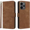 Phonesta Vintage Skin Book Wallet Case hoesje voor Oppo Reno14 - Bruin