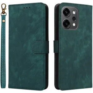 Phonesta Vintage Skin Book Wallet Case hoesje voor Oppo Reno14 - Groen