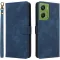Phonesta Vintage Skin Book Wallet Case hoesje voor Motorola Moto G06/G06 Power - Blauw