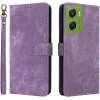 Phonesta Vintage Skin Book Wallet Case hoesje voor Motorola Moto G06/G06 Power - Paars