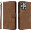 Phonesta Vintage Skin Book Wallet Case hoesje voor Motorola Moto G56 - Bruin