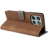 Phonesta Vintage Skin Book Wallet Case hoesje voor Motorola Moto G56 - Bruin 4