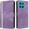 Phonesta Vintage Skin Book Wallet Case hoesje voor Motorola Moto G57 Power - Paars