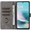 Phonesta Vintage Skin Book Wallet Case hoesje voor Motorola Moto G57 Power - Paars 2
