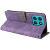 Phonesta Vintage Skin Book Wallet Case hoesje voor Motorola Moto G57 Power - Paars 5