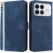 Phonesta Vintage Skin Book Wallet Case hoesje voor Xiaomi Poco F8 Pro - Blauw