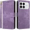 Phonesta Vintage Skin Book Wallet Case hoesje voor Xiaomi Poco F8 Pro - Paars