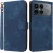 Phonesta Vintage Skin Book Wallet Case hoesje voor Xiaomi Poco F8 Ultra - Blauw