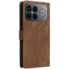 Phonesta Vintage Skin Book Wallet Case hoesje voor Xiaomi Poco F8 Ultra - Bruin 8