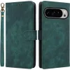 Phonesta Vintage Skin Book Wallet Case hoesje voor Google Pixel 10 Pro XL - Groen