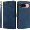 Phonesta Vintage Skin Book Wallet Case hoesje voor Google Pixel 10 / 10 Pro - Blauw