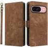 Phonesta Vintage Skin Book Wallet Case hoesje voor Google Pixel 10 / 10 Pro - Bruin