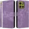 Phonesta Vintage Skin Book Wallet Case hoesje voor Motorola Moto G86 - Paars