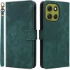 Phonesta Vintage Skin Book Wallet Case hoesje voor Motorola Moto G86 Power - Groen