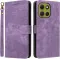 Phonesta Vintage Skin Book Wallet Case hoesje voor Motorola Moto G86 Power - Paars