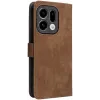 Phonesta Vintage Skin Book Wallet Case hoesje voor Oppo Find X9 - Bruin 6