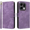 Phonesta Vintage Skin Book Wallet Case hoesje voor Oppo Find X9 - Paars 0