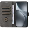 Phonesta Vintage Skin Book Wallet Case hoesje voor Oppo Find X9 - Zwart 1