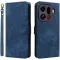 Phonesta Vintage Skin Book Wallet Case hoesje voor Oppo Find X9 Pro - Blauw