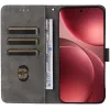 Phonesta Vintage Skin Book Wallet Case hoesje voor Oppo Find X9 Pro - Bruin 1