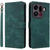 Phonesta Vintage Skin Book Wallet Case hoesje voor Oppo Find X9 Pro - Groen 0