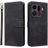 Phonesta Vintage Skin Book Wallet Case hoesje voor Oppo Find X9 Pro - Zwart 0