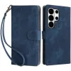 Phonesta Vintage Skin Book Wallet Case hoesje voor Samsung Galaxy S26 Ultra - Blauw 0