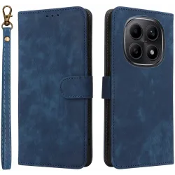 Phonesta Vintage Skin Book Wallet Case hoesje voor Xiaomi Redmi Note 15 4G/5G / Xiaomi Poco M8 - Blauw