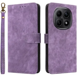Phonesta Vintage Skin Book Wallet Case hoesje voor Xiaomi Redmi Note 15 4G/5G / Xiaomi Poco M8 - Paars