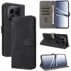 Phonesta Vintage Skin Book Wallet Case hoesje voor Xiaomi Redmi Note 15 4G/5G / Xiaomi Poco M8 - Zwart 6