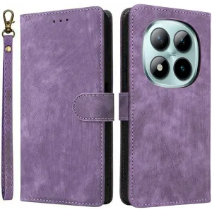 Phonesta Vintage Skin Book Wallet Case hoesje voor Xiaomi Redmi Note 15 Pro 4G - Paars