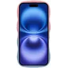 Phonesta Wavy Gradient Silicone Back Cover hoesje voor Apple iPhone 16 - Roze/Blauw 3