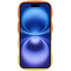 Phonesta Wavy Gradient Silicone Back Cover hoesje voor Apple iPhone 16 Plus - Oranje/Geel 3