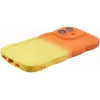 Phonesta Wavy Gradient Silicone Back Cover hoesje voor Apple iPhone 16 Plus - Oranje/Geel 5