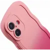 Phonesta Wavy Gradient Silicone Back Cover hoesje voor Apple iPhone 16 Plus - Roze 6