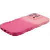 Phonesta Wavy Gradient Silicone Back Cover hoesje voor Apple iPhone 16 Pro - Roze 5